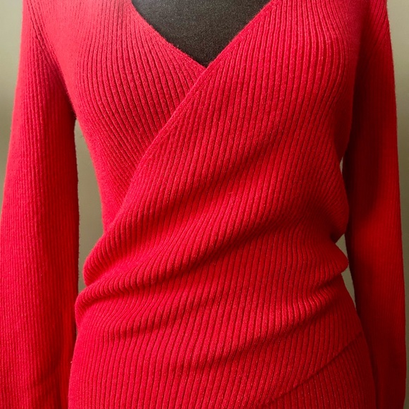 Free Press Red Ribbed Mini Dress - Picture 2 of 4